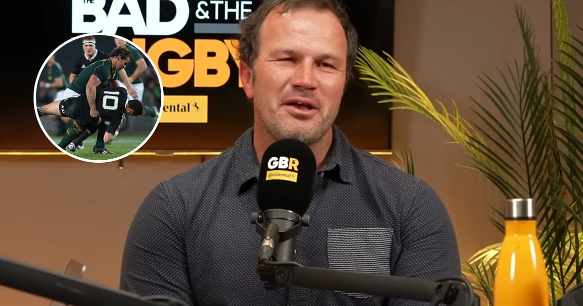Bismarck du Plessis finally reveals the full story behind his famous tackle on Dan Carter on The Good, The Bad & The Rugby podcast. Watch the clip and read his quotes