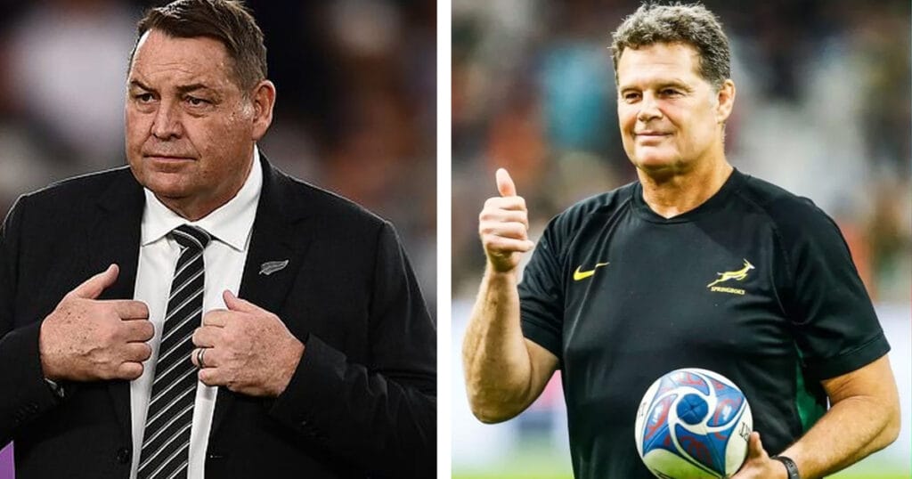 Rassie Erasmus vs Steve Hansen statistical and trophy comparison in the greatest rugby coach debate