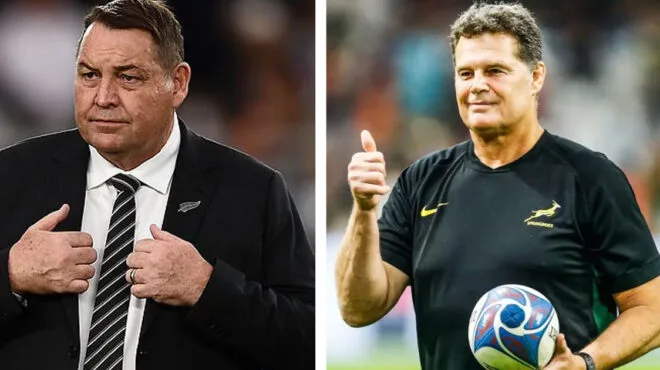 Rassie Erasmus vs Steve Hansen statistical and trophy comparison in the greatest rugby coach debate