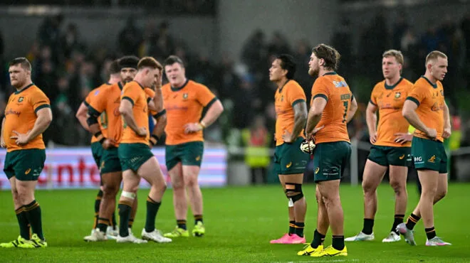 Wallabies 2025 season Review Players reacting loss against italy