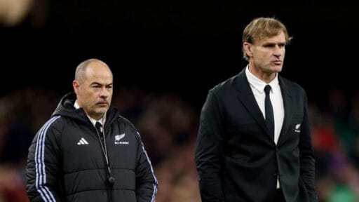 Scott Hansen All Blacks and Scott Robertson Head coach New Zealand Rugby