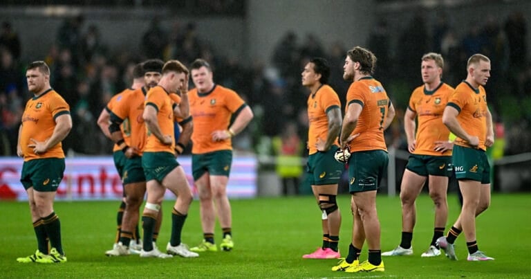 Wallabies 2025 season Review Players reacting loss against italy