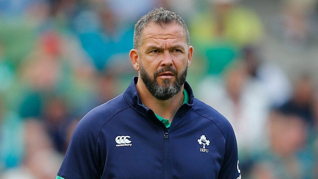 Ireland rugby coach Andy Farrell watching his side during the Autumn Nations Series.