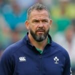 Ireland rugby coach Andy Farrell watching his side during the Autumn Nations Series.
