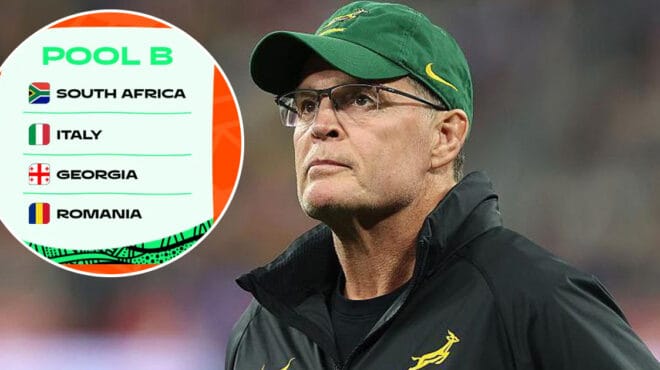 Rassie Erasmus reacts to Springboks Rugby World Cup 2027 pool draw
