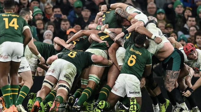 Springboks scrum dominating at Test level as explained by Bismarck du Plessis