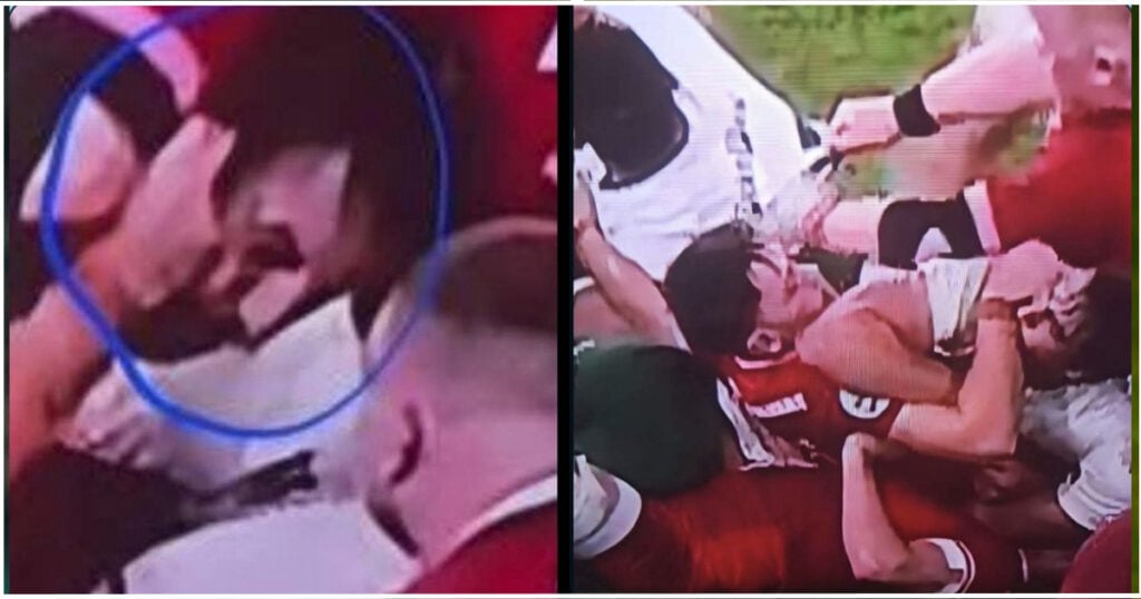 Eben Etzebeth red card incident vs Wales close-up