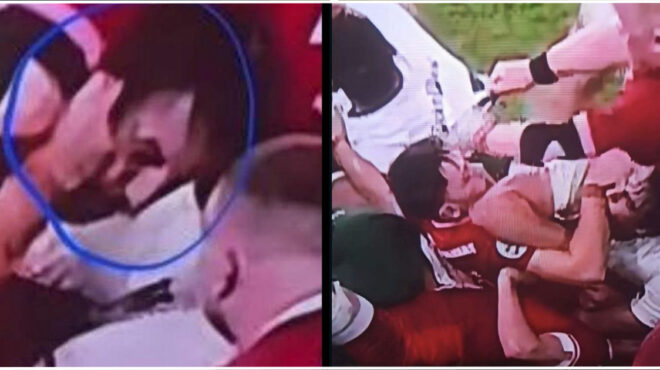 Eben Etzebeth red card incident vs Wales close-up