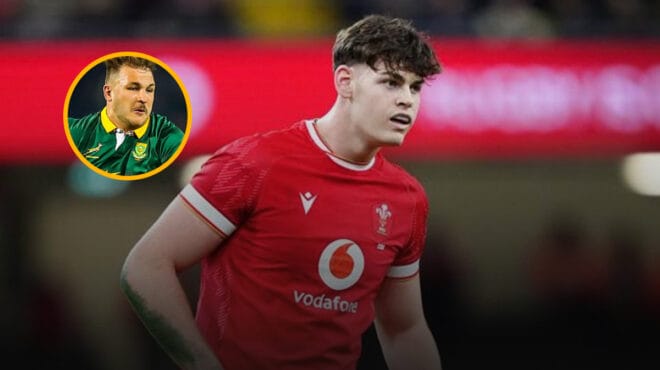 Scarlets centre Eddie James has been likened to Springbok star Andre Esterhuizen by coach Albert van der Berg, boosting his Wales Six Nations credentials.