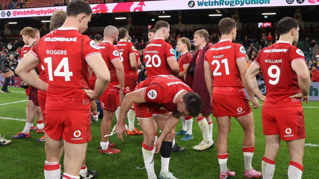 WRU Chair Richard Collier-Keywood looking on from the stands.
