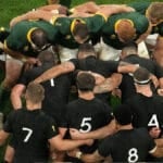 Two front-rowers watched the all blacks scrums again. New Zealand weren't beaten, they were panicking