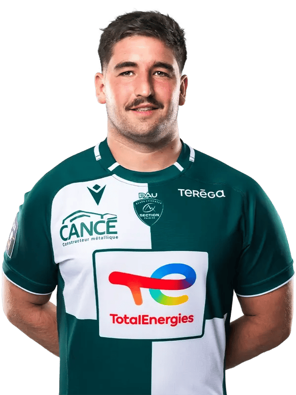 Hugo Parrou, Loosehead prop for Pau