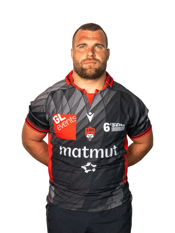 Jérôme Rey, Loosehead prop for Lyon