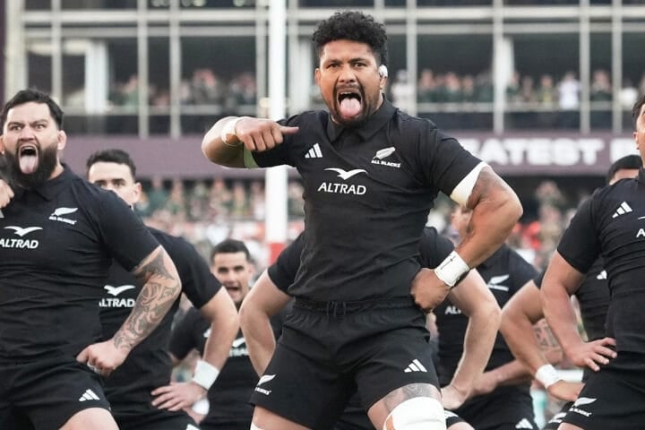 All Blacks vs Springboks at Ellis Park during the first Test of the series