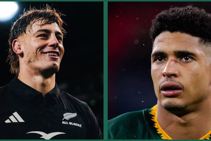 Ruben Love vs Sacha Feinberg-Mngomezulu — All Blacks and Springboks fly-halves ahead of the 2026 Ellis Park Test