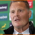 Rassie Erasmus speaking at a Springbok press conference ahead of the third Test against the All Blacks Springboks Bomb Squad Has Stopped Winning The Last Quarter. Rassie Erasmus Did Not Argue.