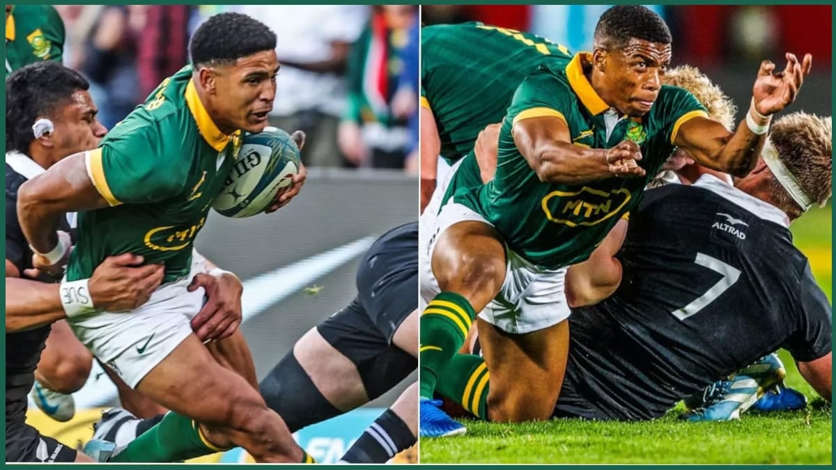 Springboks half-backs Grant Williams and Sacha Feinberg-Mngomezulu start at Ellis Park on Saturday. Neither can assume the shirt is his for the series. Rassie Erasmus has already named the Test he believes settles this one, and it is not the opener.
