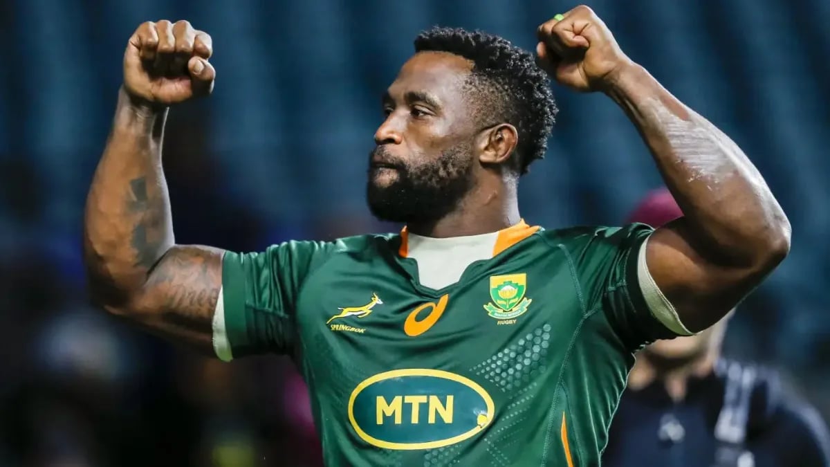 Kolisi in training this week, or Kolisi walking out at Ellis Park pre-series.