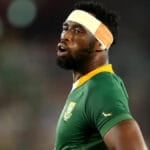Springboks captain Siya Kolisi in the green jersey during a Test match