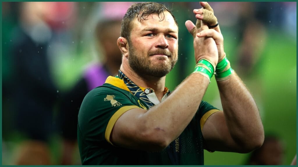 Duane Vermeulen after the 2023 Rugby World Cup final, the last of his 76 Springboks Tests