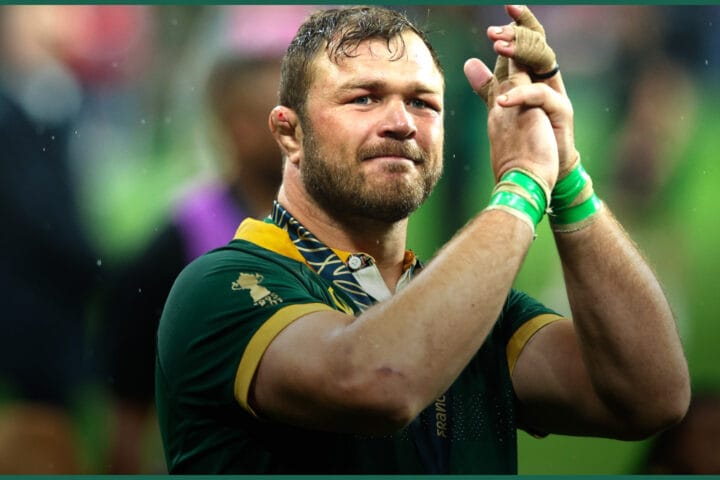 Duane Vermeulen after the 2023 Rugby World Cup final, the last of his 76 Springboks Tests
