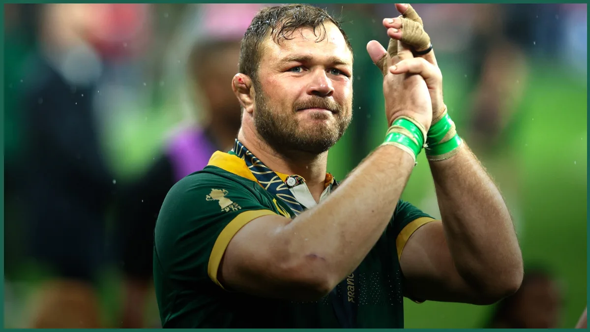 Duane Vermeulen after the 2023 Rugby World Cup final, the last of his 76 Springboks Tests