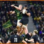 All Blacks key moments in Cape Town: Codie Taylor throwing into a lineout against the Springboks at DHL Stadium in the second Test