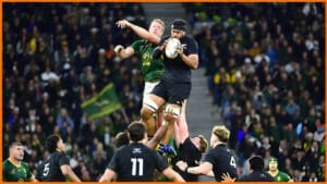 All Blacks key moments in Cape Town: Codie Taylor throwing into a lineout against the Springboks at DHL Stadium in the second Test
