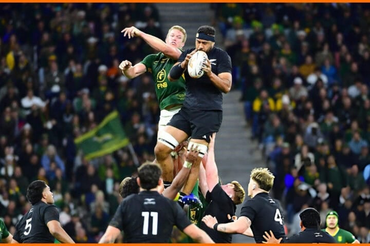 All Blacks key moments in Cape Town: Codie Taylor throwing into a lineout against the Springboks at DHL Stadium in the second Test