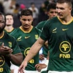 Springboks player ratings: Springboks players in green applaud the crowd as they walk off the field