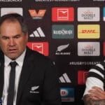 Dave Rennie, New Zealand head coach and codie tylor after baltimore test match vs springboks pressconferance