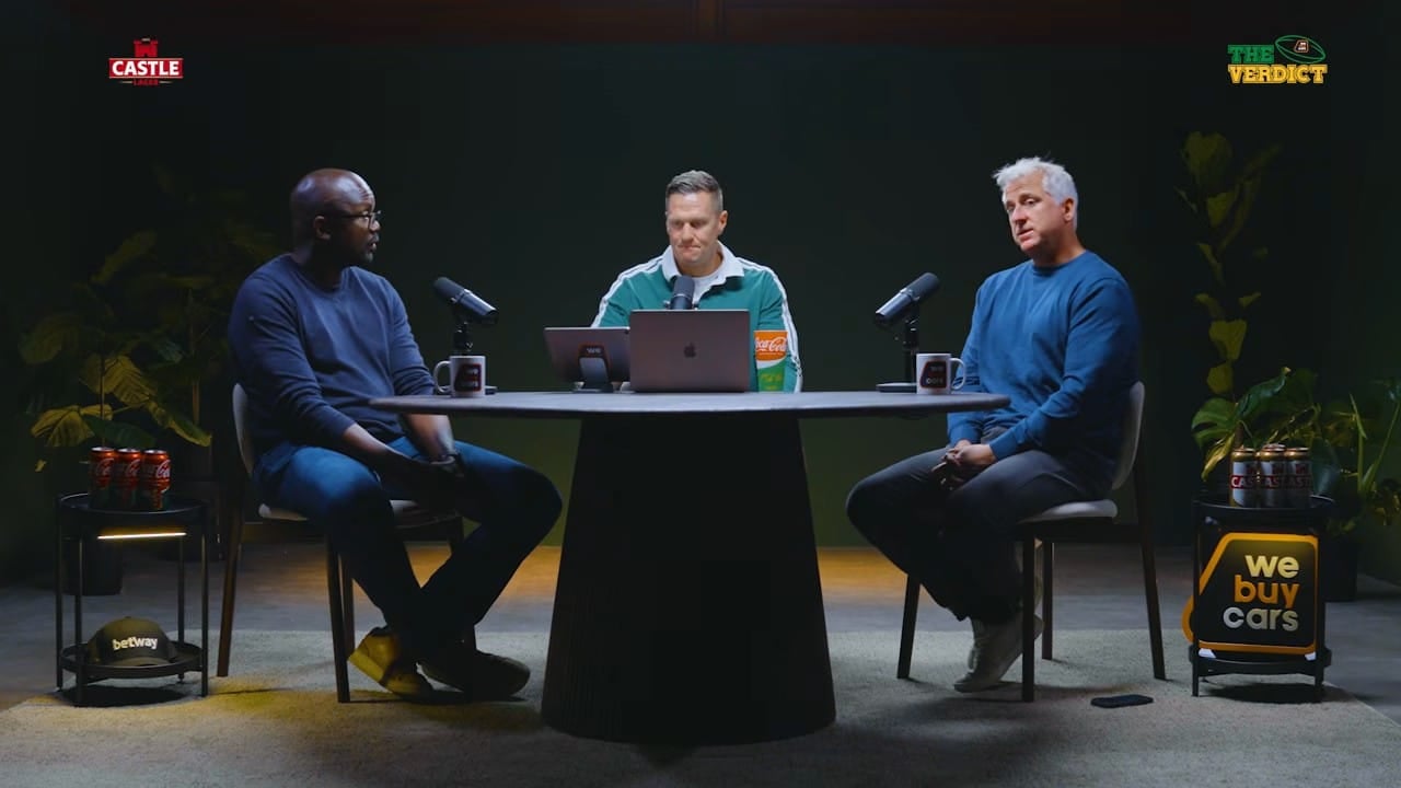 Rito Hlungwani, Jean de Villiers and Robbie Fleck on SuperSport's Springboks review panel after the Baltimore Test