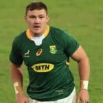 Jasper Wiese in the Springboks jersey during a Test against the All Blacks