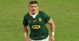 Jasper Wiese in the Springboks jersey during a Test against the All Blacks