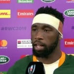Springboks captain Siya Kolisi in the green jersey during a Test match