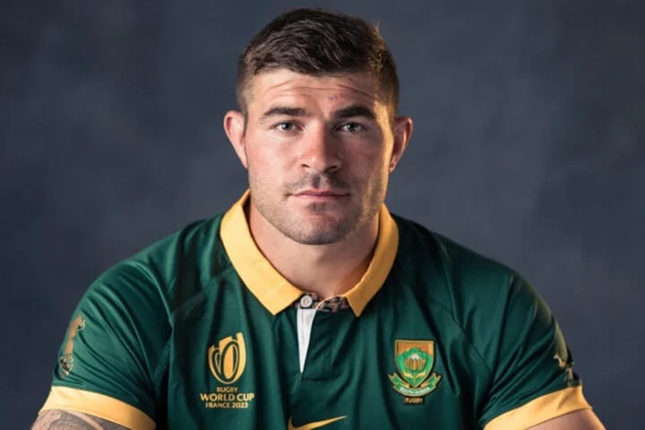 Malcolm Marx at the front of a Springboks driving maul against the All Blacks, shown on Sky Sport's The Breakdown after the Baltimore Test