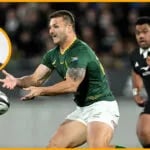 Rassie Erasmus at the Springboks team announcement in Terrigal on Tuesday 22 September, explaining why André Esterhuizen captains against Australia