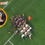 Kieran Read in an All Blacks jersey during a Test against the Springboks