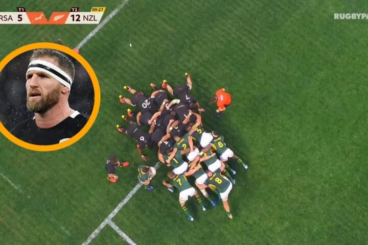 Kieran Read in an All Blacks jersey during a Test against the Springboks