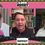 Steve Hansen, centre, talking about the Rugby World Cup 2027 draw with Steven Kitshoff and Ewen McKenzie on For The Love Of Rugby: South Africa