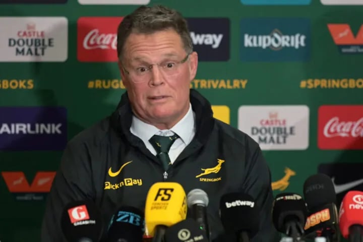 Rassie Erasmus scrum quotes in order: the Cape Town expletive, the five-clip rule, the free kick he named first in Soweto, and the line that ended the row. springboks scrum